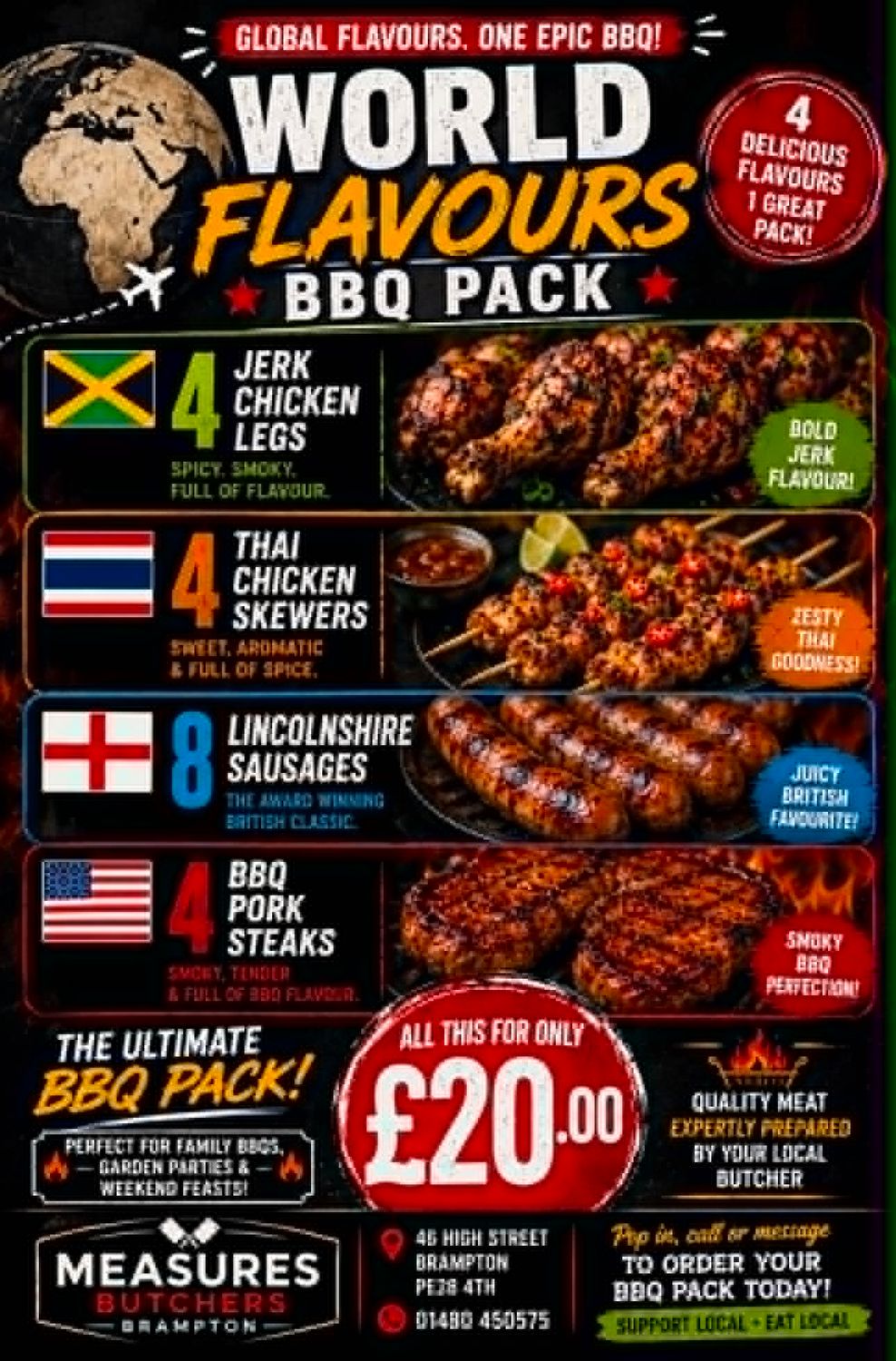 WORLD OF FLAVOURS BBQ PACK £20