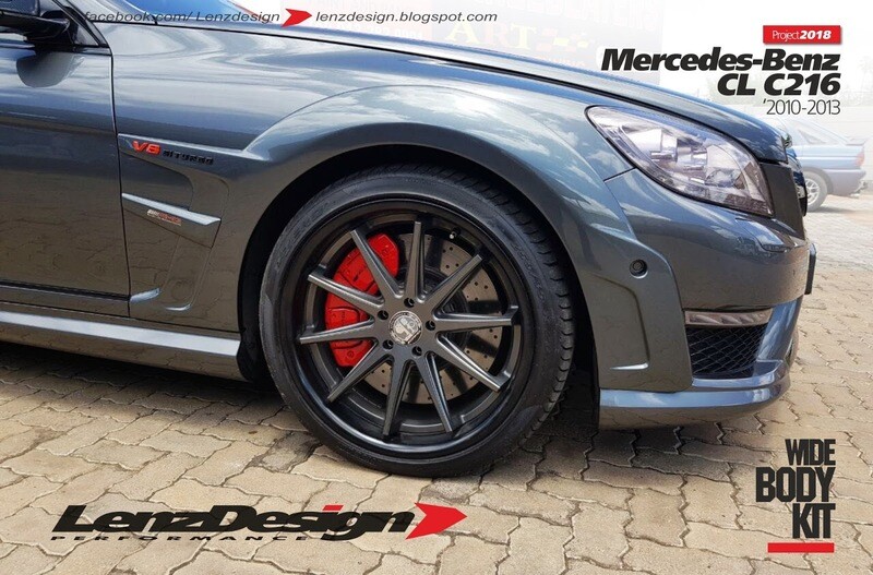Mercedes-Benz CL 63 AMG C216 Lenzdesign Bodykit - Front Fender Flares