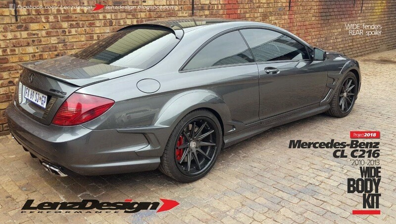 Mercedes-Benz CL 63 AMG / C216 Lenzdesign Wide Bodykit - Fender Flares &amp; Rear Spoiler