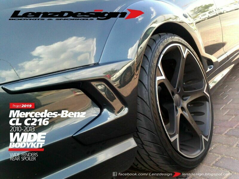 Mercedes-Benz CL 63 AMG C216 Lenzdesign Bodykit - Rear Fender Flares