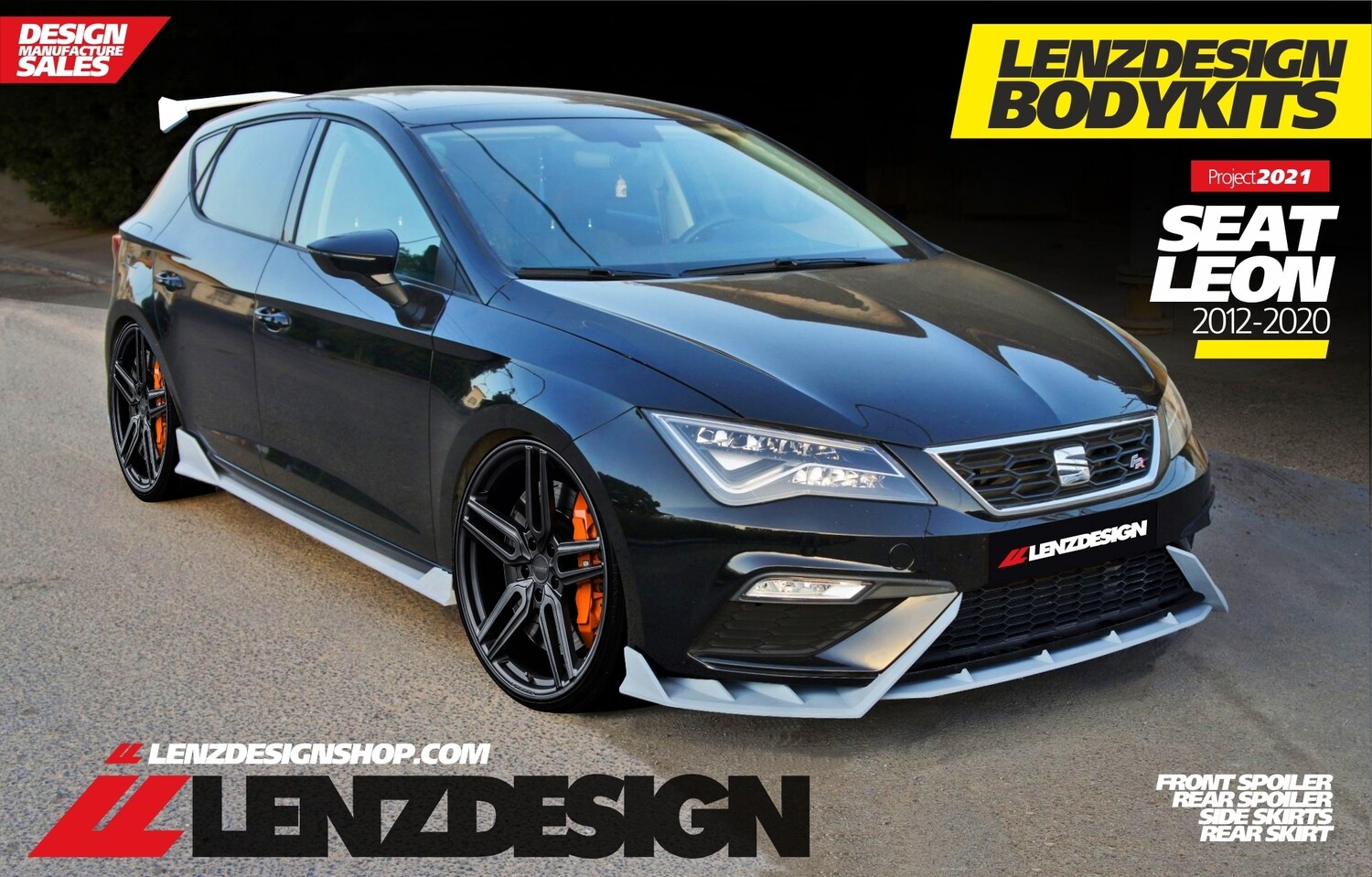 from 2012 Details about   SEAT LEON MK3 5F ST SPORTS TOURER SIDE SKIRTS 