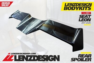 SEAT LEON 5F REAR SPOILER Lenzdesign Bodykit 2012-2020