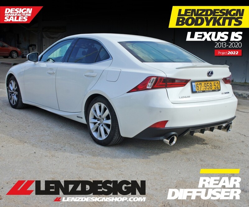 Lexus IS 200t 250 300h 350 Rear Diffuser Lenzdesign