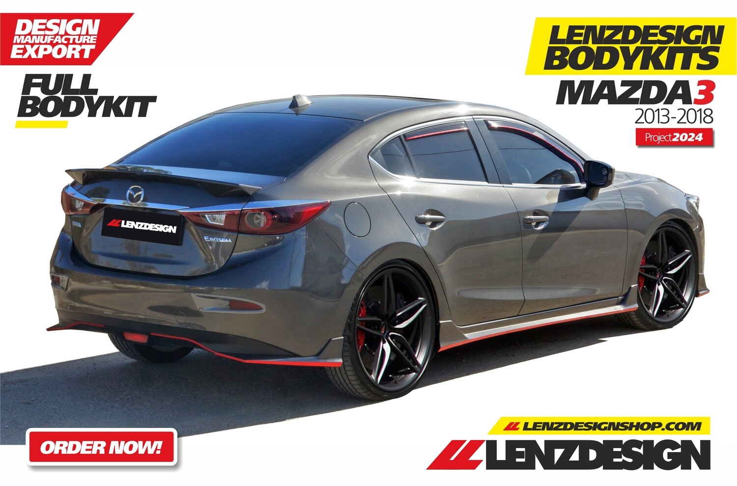 Mazda 3 2013-2018 Side Skirts Lenzdesign