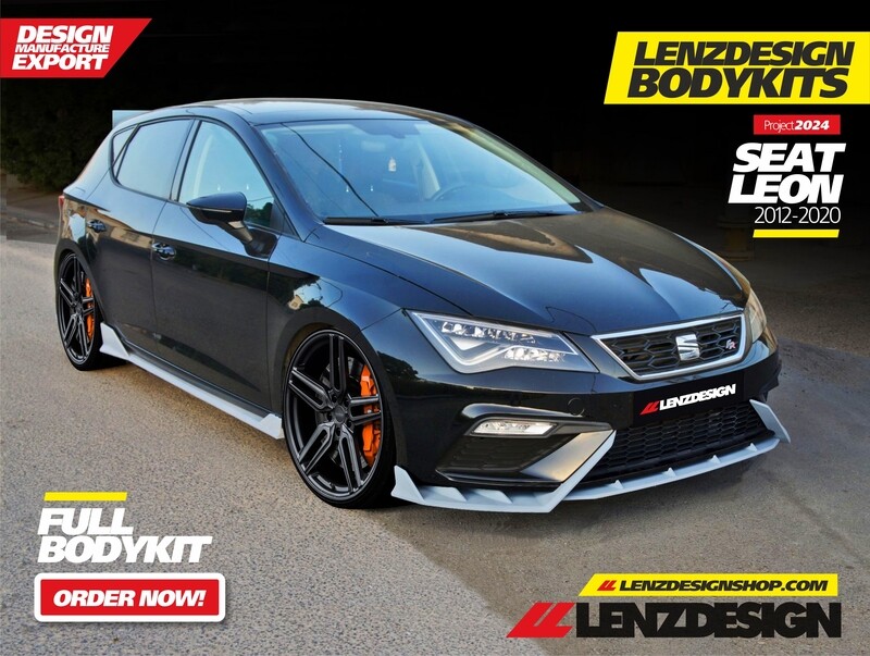 SEAT LEON MK3 5F FR - 4PC- Lenzdesign Bodykit - Front Spoiler / Side Skirts / Rear Skirt 2012-2020