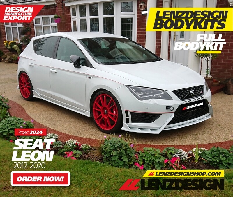 SEAT LEON MK3 5F FR - 4PC- Lenzdesign Bodykit - Front Spoiler / Side Skirts / Rear Skirt 2012-2020