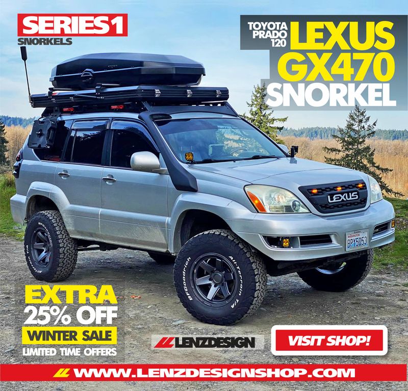 Lexus GX470 / Toyota Prado 120 Snorkel SERIES1 Lenzdesign