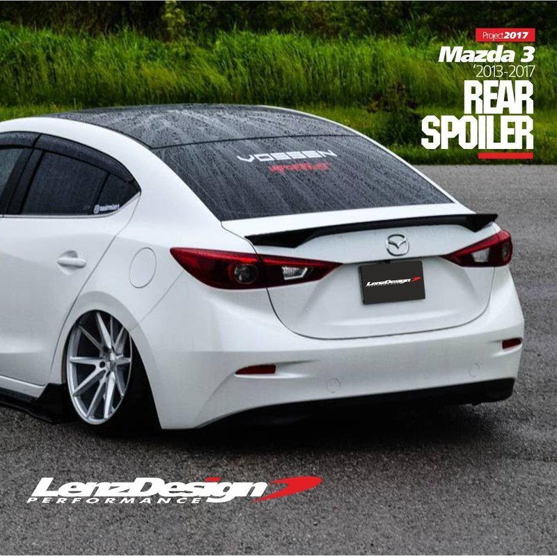 Mazda 3 2013 - 2018 Rear Spoiler Lenzdesign