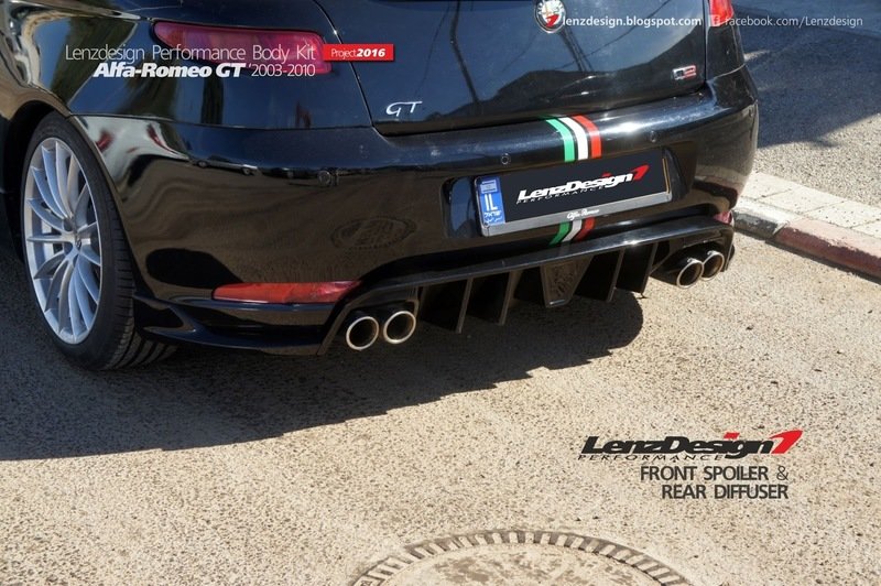 Alfa Romeo GT 2003-2010 Rear Diffuser with rear fangs
