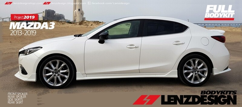 Mazda 3 2013-2018 Side Skirts Lenzdesign