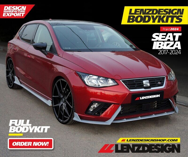 Seat Ibiza 6F Lenzdesign Bodykit - Front Spoiler. Side Skirts. 2017-2025
