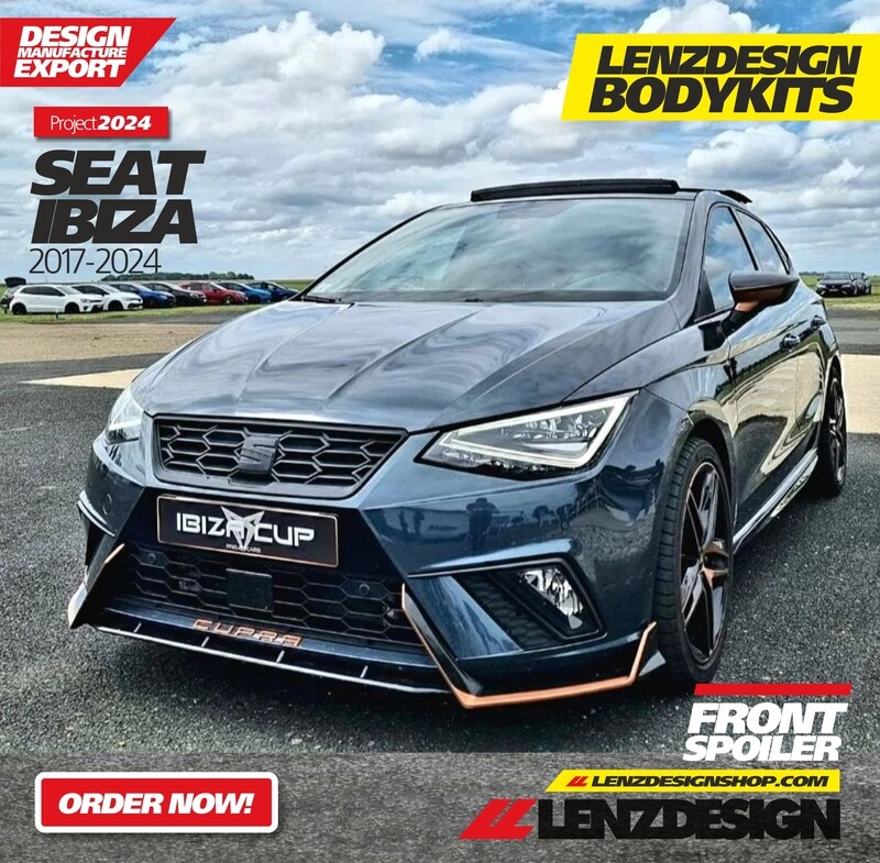 Seat Ibiza 6F Front Spoiler Lenzdesign Bodykit 2017-2025