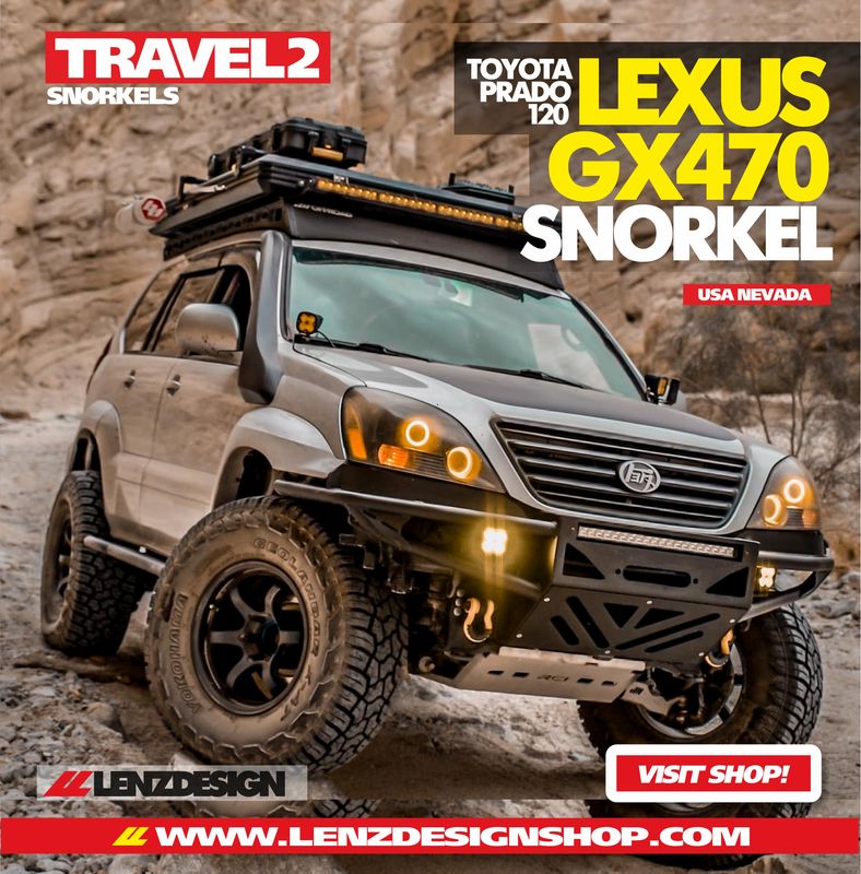 Lexus GX470 - Toyota Prado 120 SNORKEL TRAVEL2 LENZDESIGN