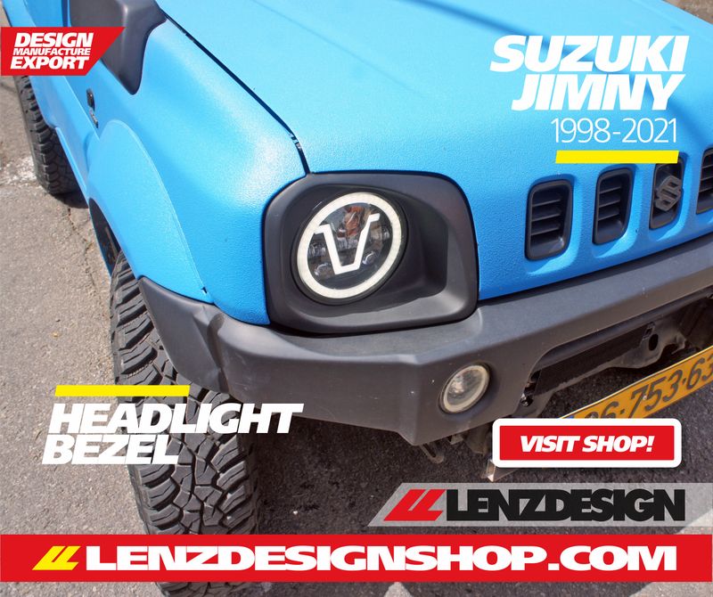 Suzuki Jimny JB 1998–2021 Headlight Bezels Lenzdesign