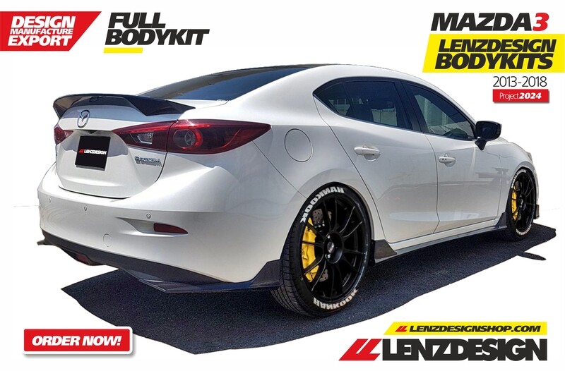 Mazda 3 2013 - 2018 Rear Spoiler Lenzdesign