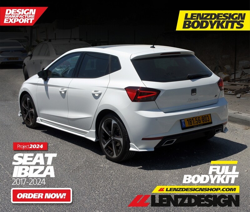 Seat Ibiza 6F Lenzdesign Bodykit - 2PC- Front Spoiler. Rear Skirt.  2017-2024