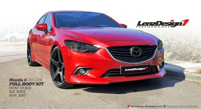 Mazda 6 2013-2017 - 3 pcs. Body Kit - Front Spoiler &amp; Side Skirts