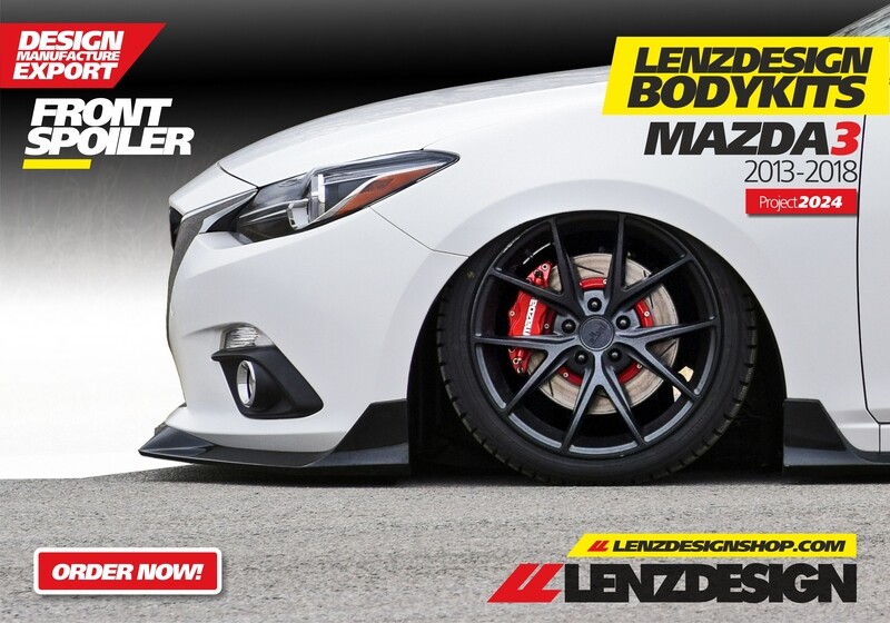 Mazda 3 2013-2018 Front Spoiler Lenzdesign
