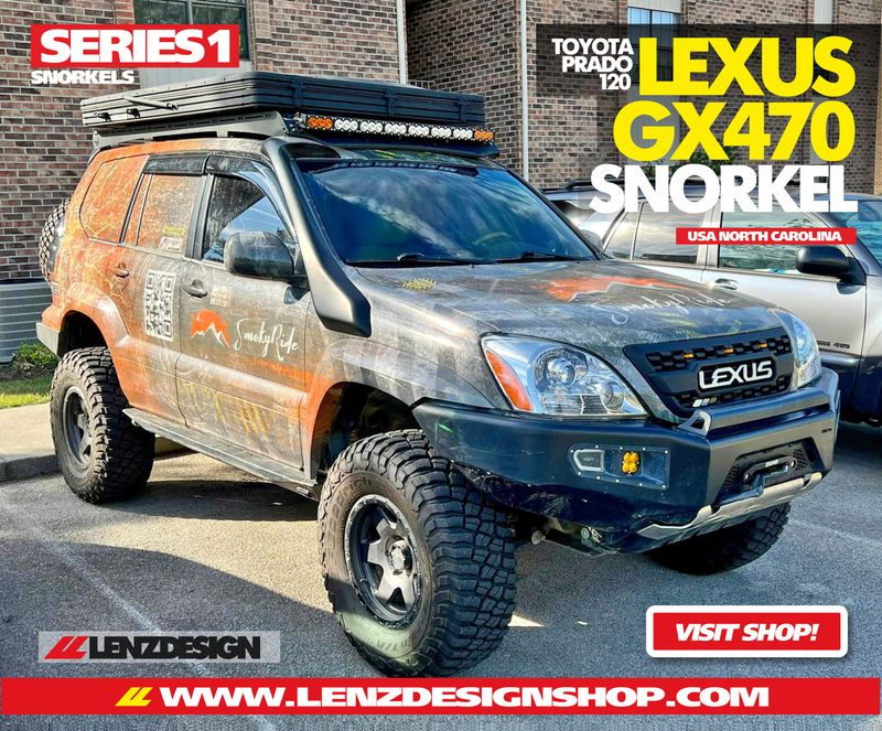 Lexus GX470 / Toyota Prado 120 Snorkel SERIES1 Lenzdesign