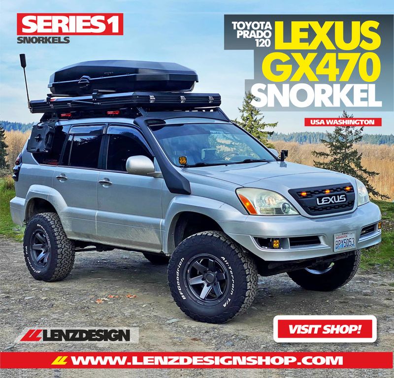 Lexus GX470 / Toyota Prado 120 Snorkel SERIES1 Lenzdesign