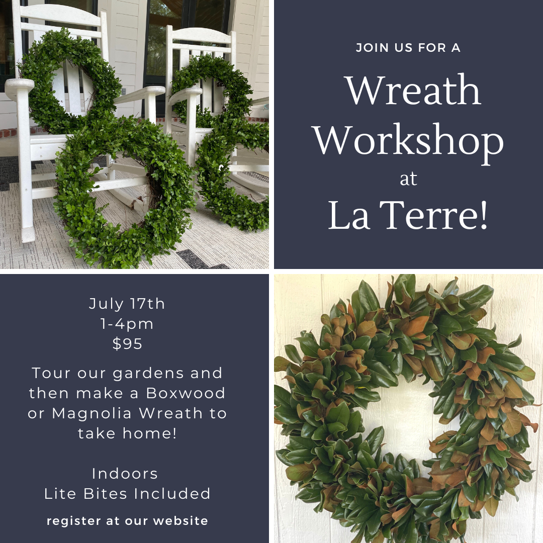 Wreath Workshop- Sunday, July 17th