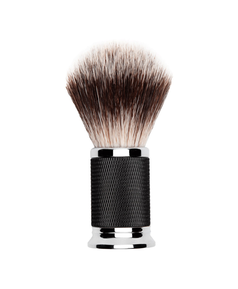 DEPOT VINTAGE Black&Silver shaving BRUSH / Кисть для бритья