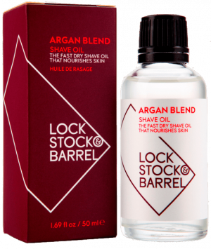 Lock Stock & Barrel Argan Blend Shave Oil - Универсальное Аргановое масло для бритья и ухода за бородой, 50 мл
