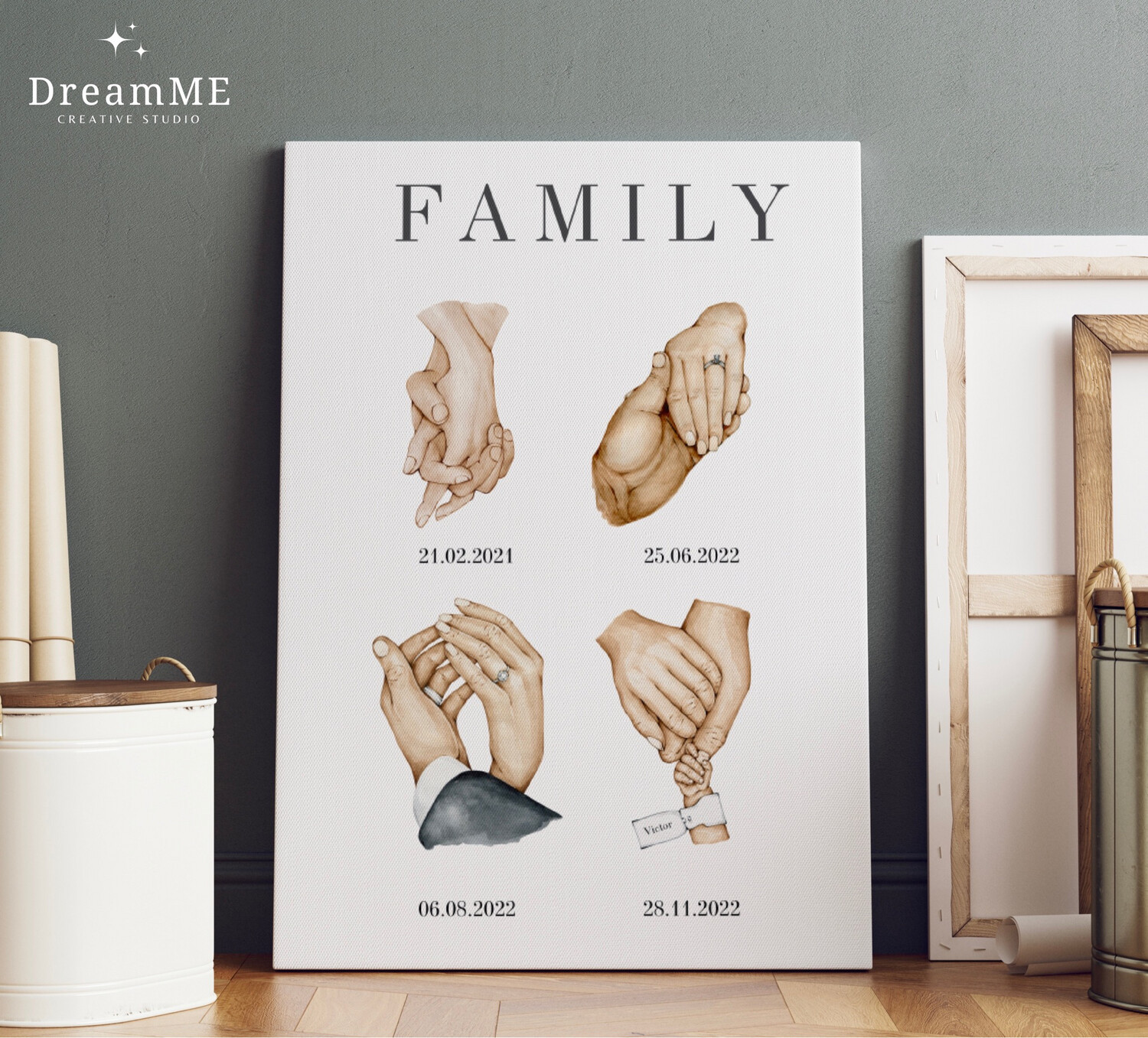 Tablou canvas FAMILY pe pânză