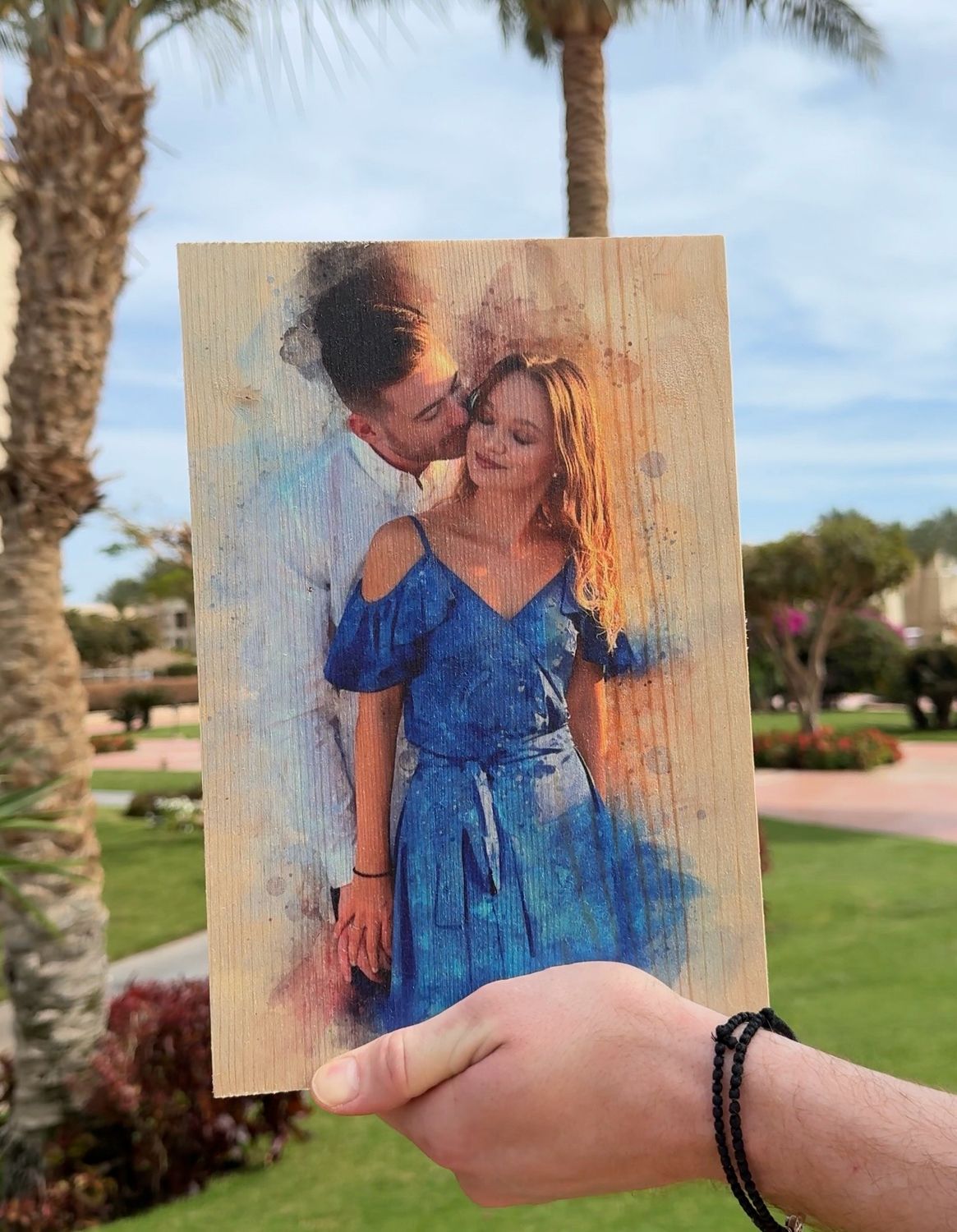 Tablou personalizat în stil Pictură digitală pe lemn 20x30 cm