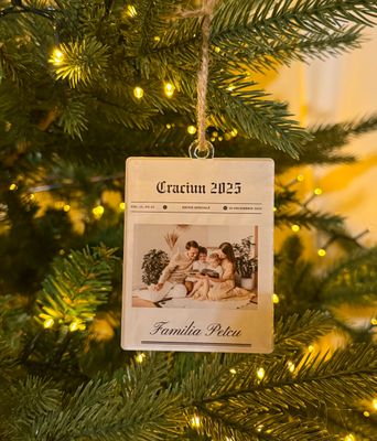 Ornament de Crăciun Personalizat – Ediție Specială 2025