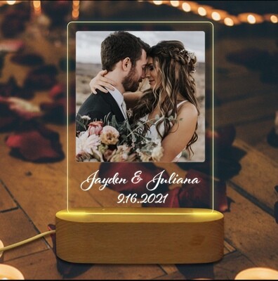 Lampă LED personalizată cu poză