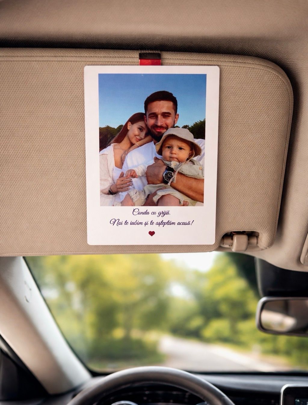 DriveWithLove™- accesoriu personalizat pentru oglinda mașinii 🚗❤️