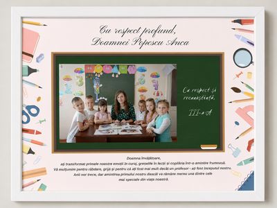 Tablou personalizat pentru profesori 📚🎁