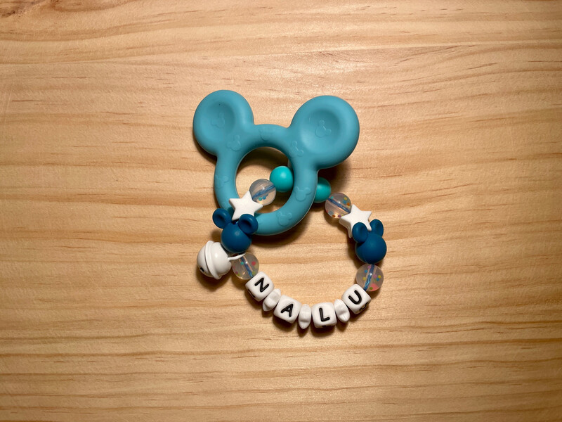 Greifling Silikon Maus blau