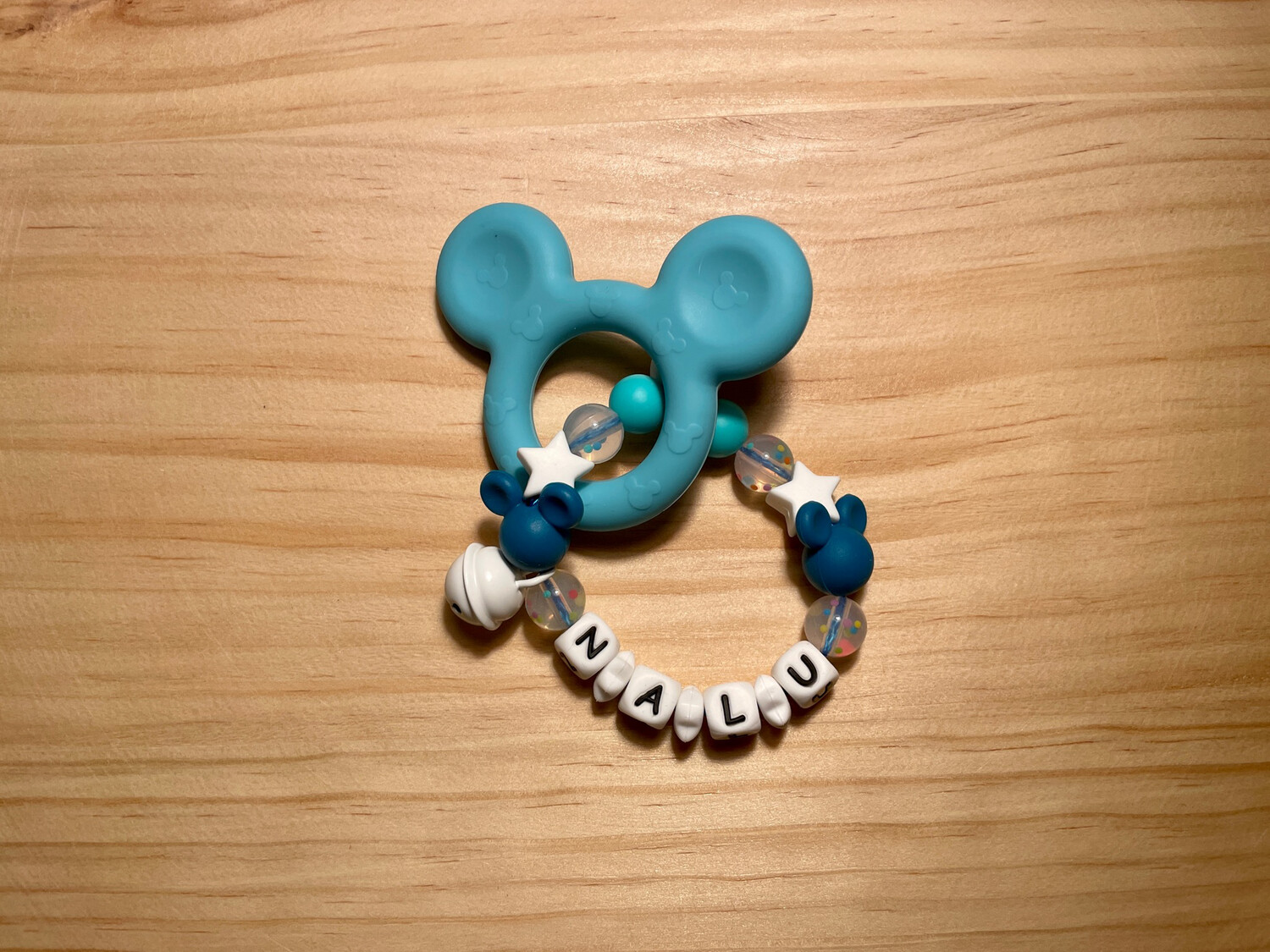 Greifling Silikon Maus blau