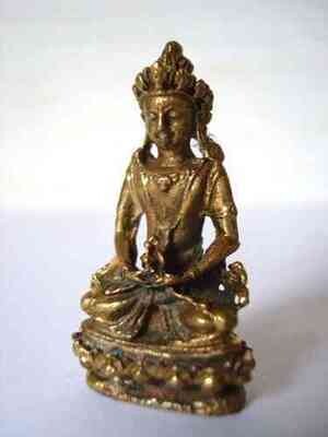 Miniature de Bouddha tibétain