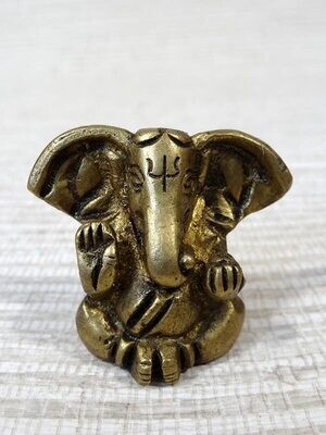 Miniature de Ganesh en laiton 3cm