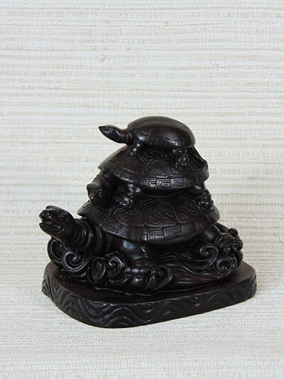 Les 3 tortues du Feng shui 11 cm