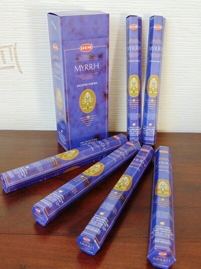 Encens HEM myrrhe 20 Bâtonnets Encens HEM myrrhe 20 Bâtonnets