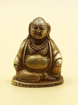 Mini Bouddha rieur en laiton 5 cm