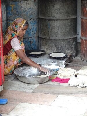 Photo d'une Cuisinière indienne au Kérala