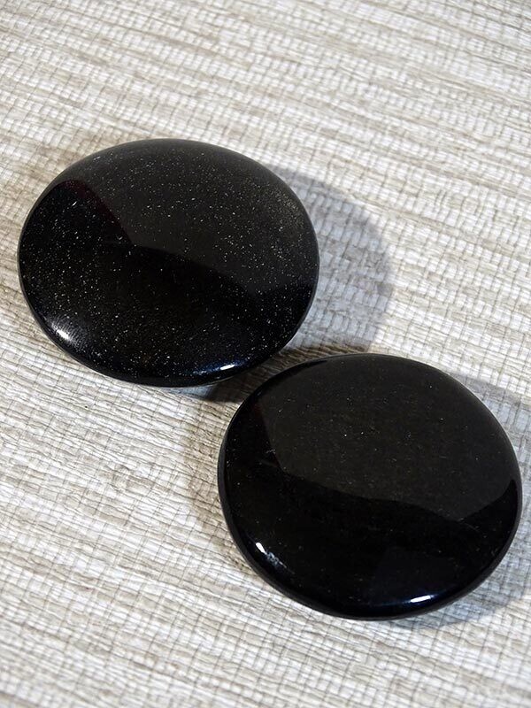 Obsidienne Œil Céleste galet rond 4cm