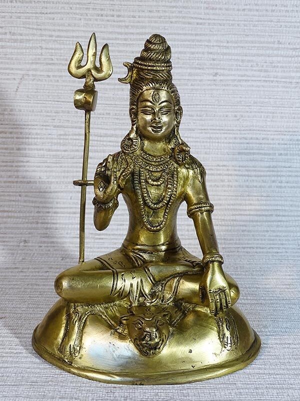 Statue du Dieu Shiva en laiton 20 cm Statue du Dieu Shiva en laiton 20 cm