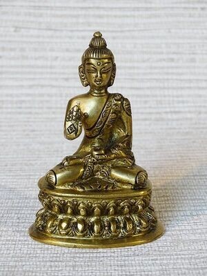 Bouddha en bronze patiné 9 cm