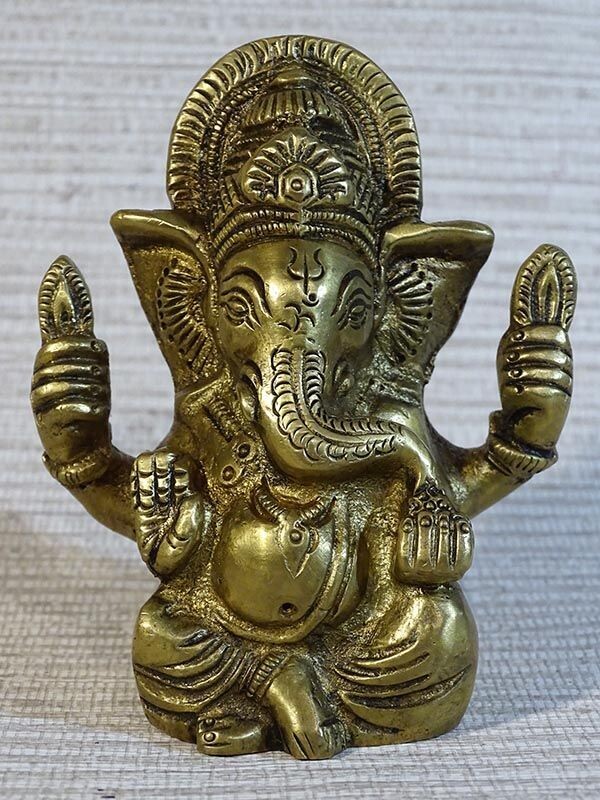 Statuette de Ganesh en bronze  de 9 cm