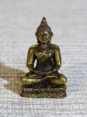 Miniature de Bouddha en laiton de 3,3 cm