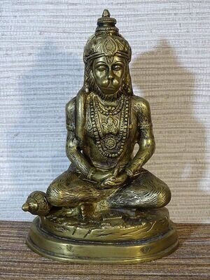 Statue de Hanuman en laiton 19 cm