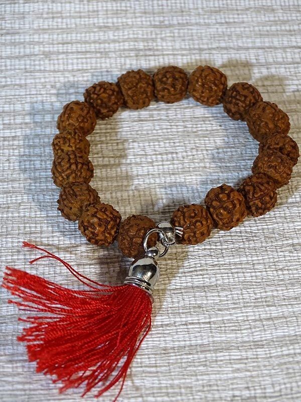 Bracelet Mala en graines de rudraksha