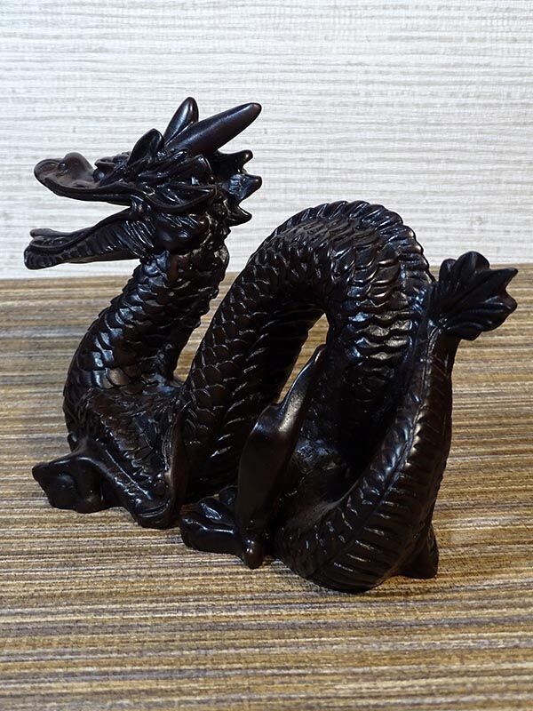 Figurine Dragon En Résine Verte - Porte-bonheur Signes Chinois - Neuf Avec étiquettes