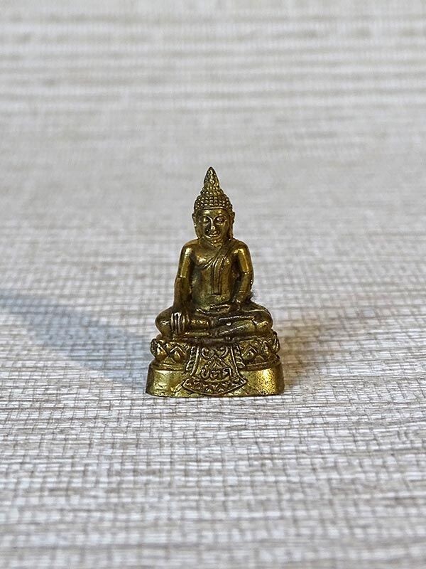 Miniature de Bouddha en laiton 3,5 cm